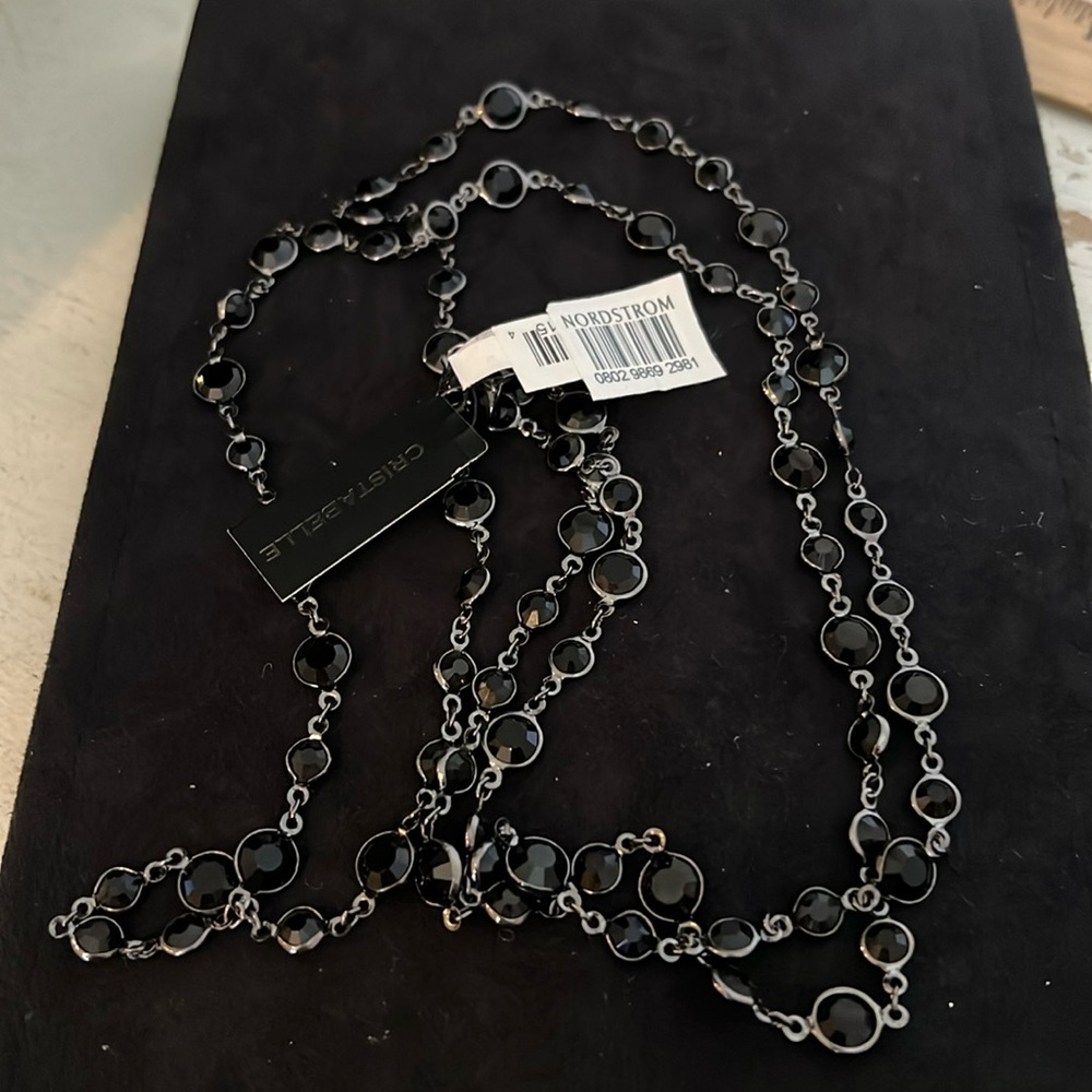NWT Cristabelle Nordstrom beaded necklace 48”